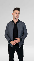 Bomber Básico Cinzento