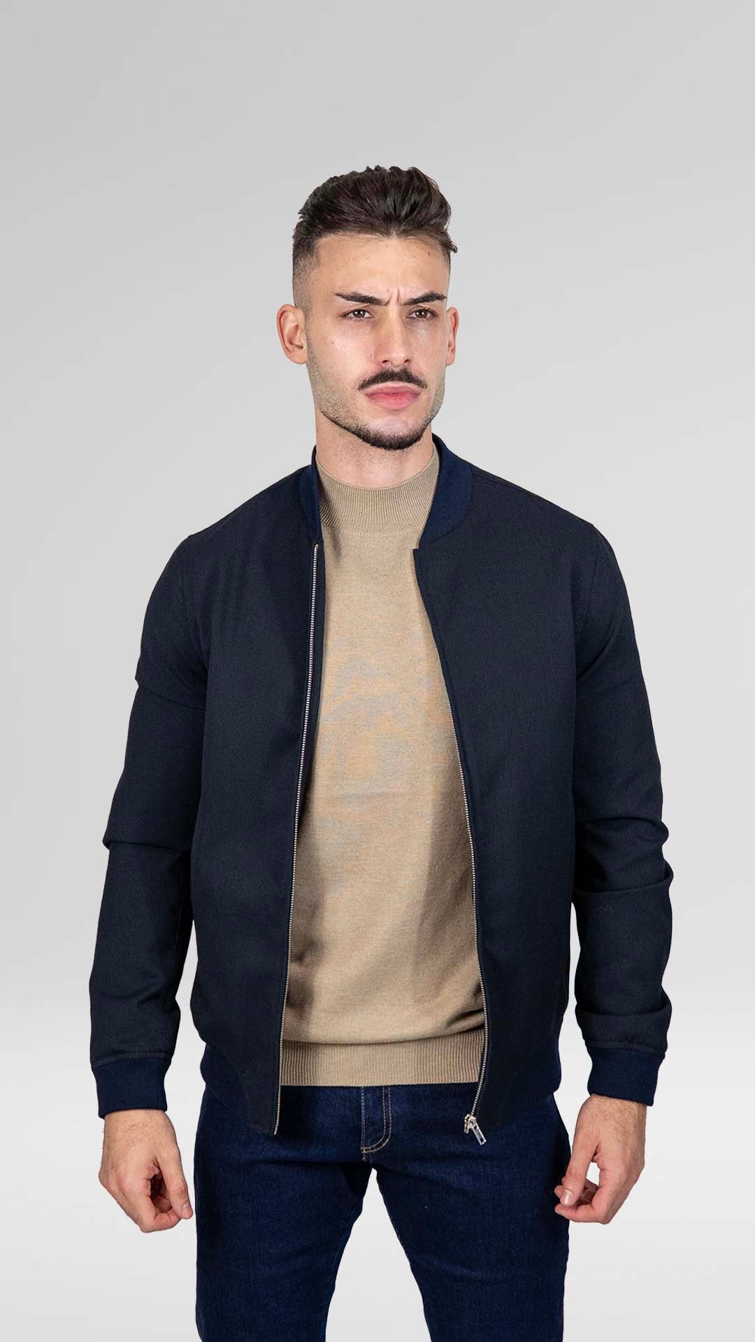 Bomber Básico Azul