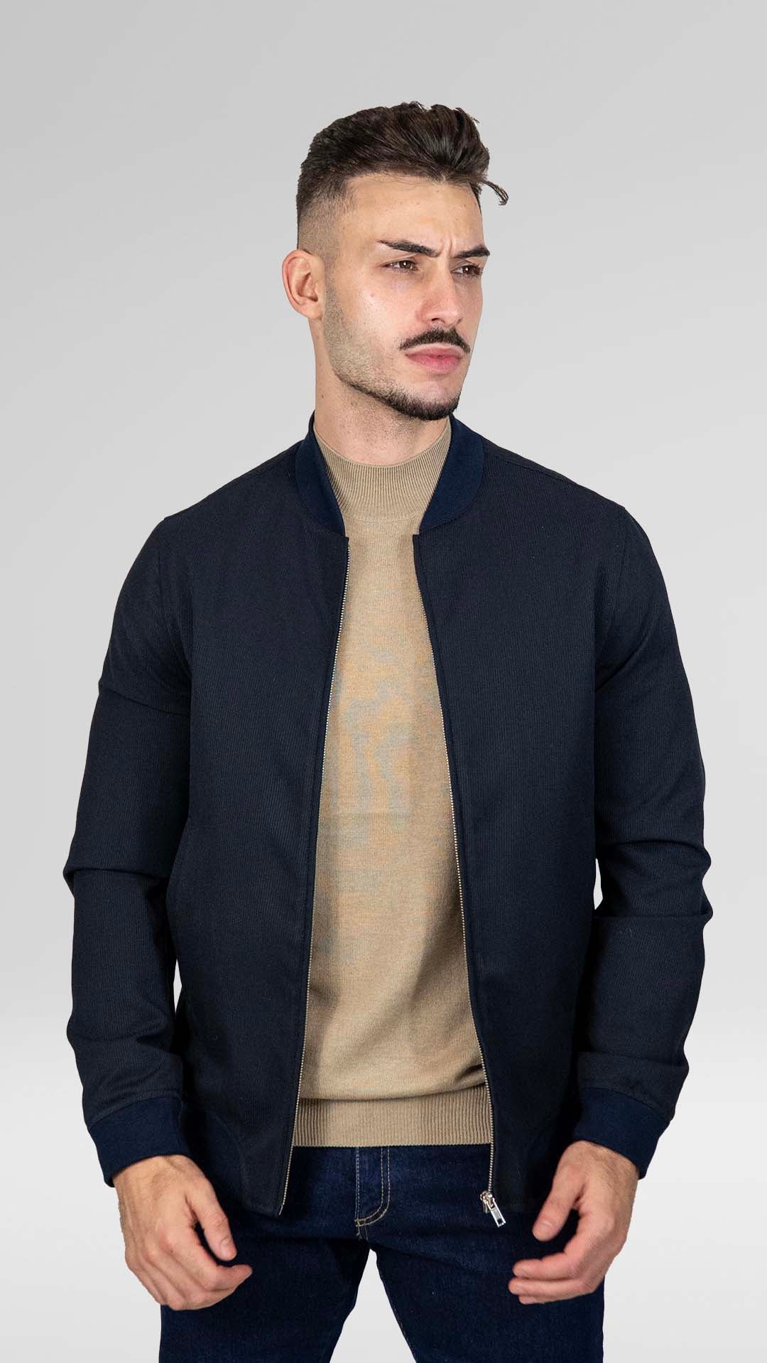 Bomber Básico Azul