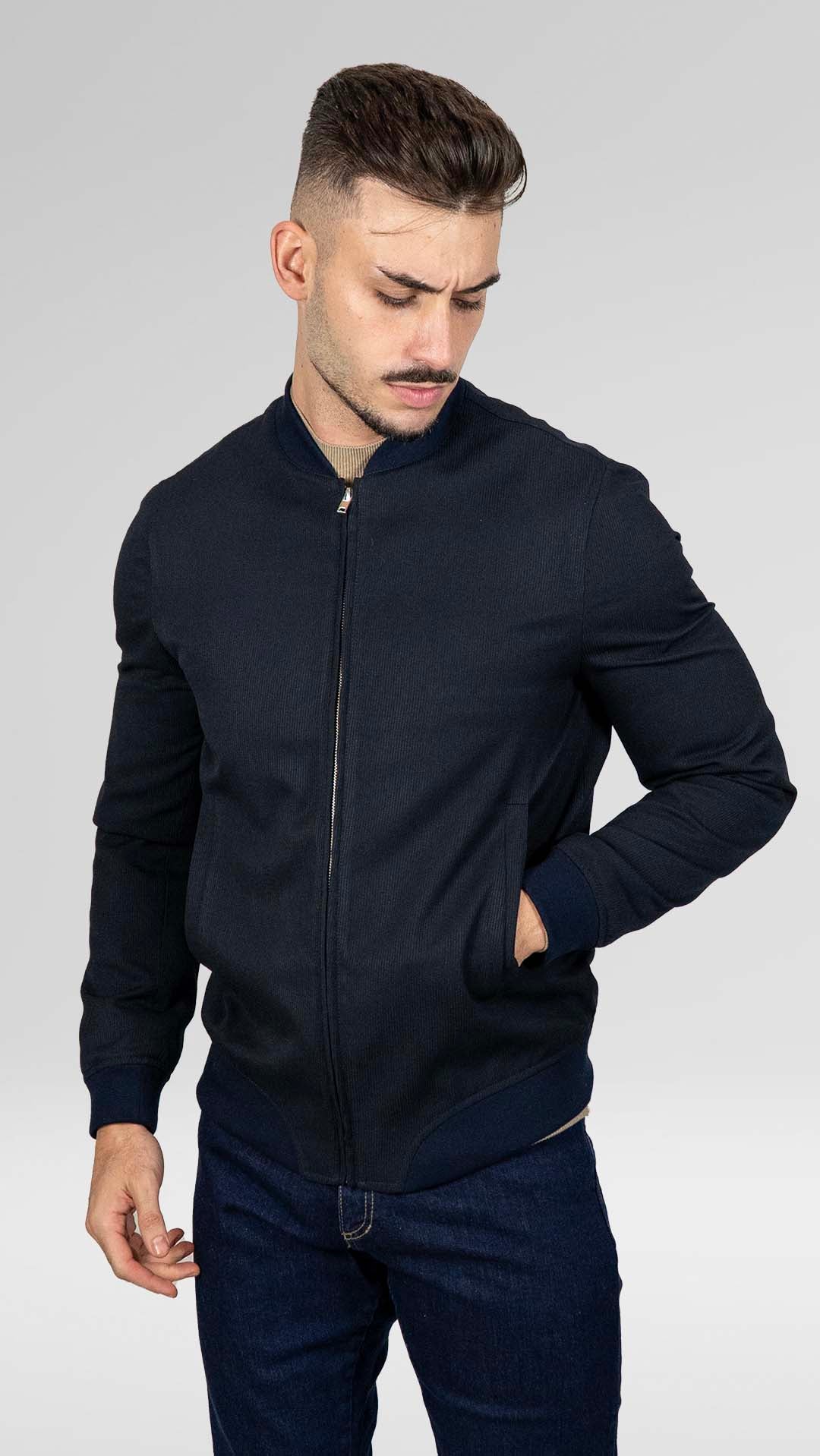 Bomber Básico Azul