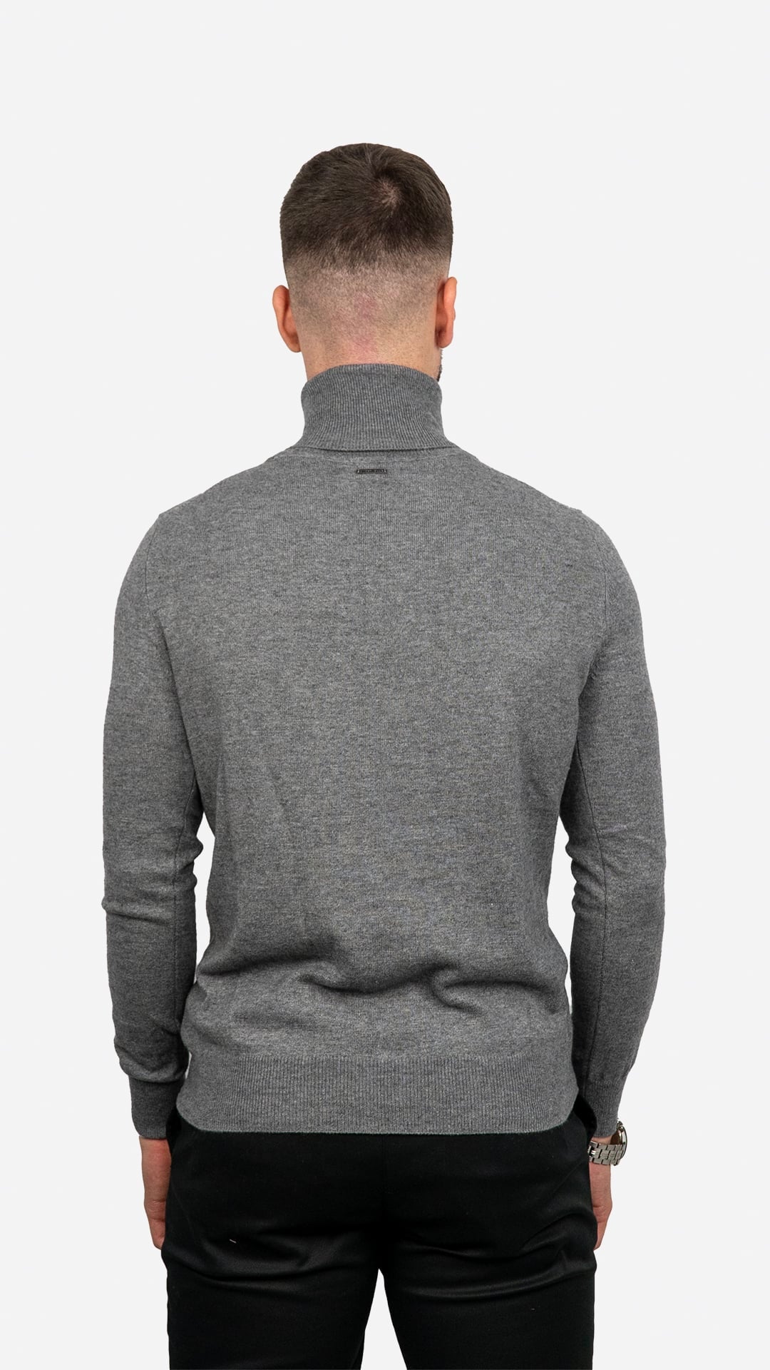 Camisola de Gola Alta Cinzenta