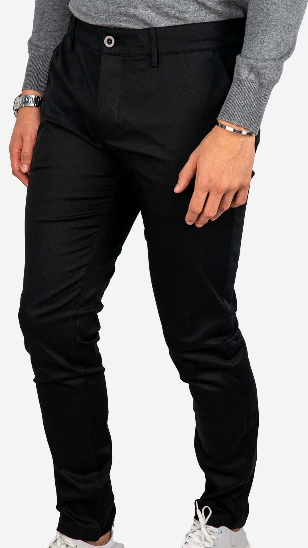 Calça de sarja preta
