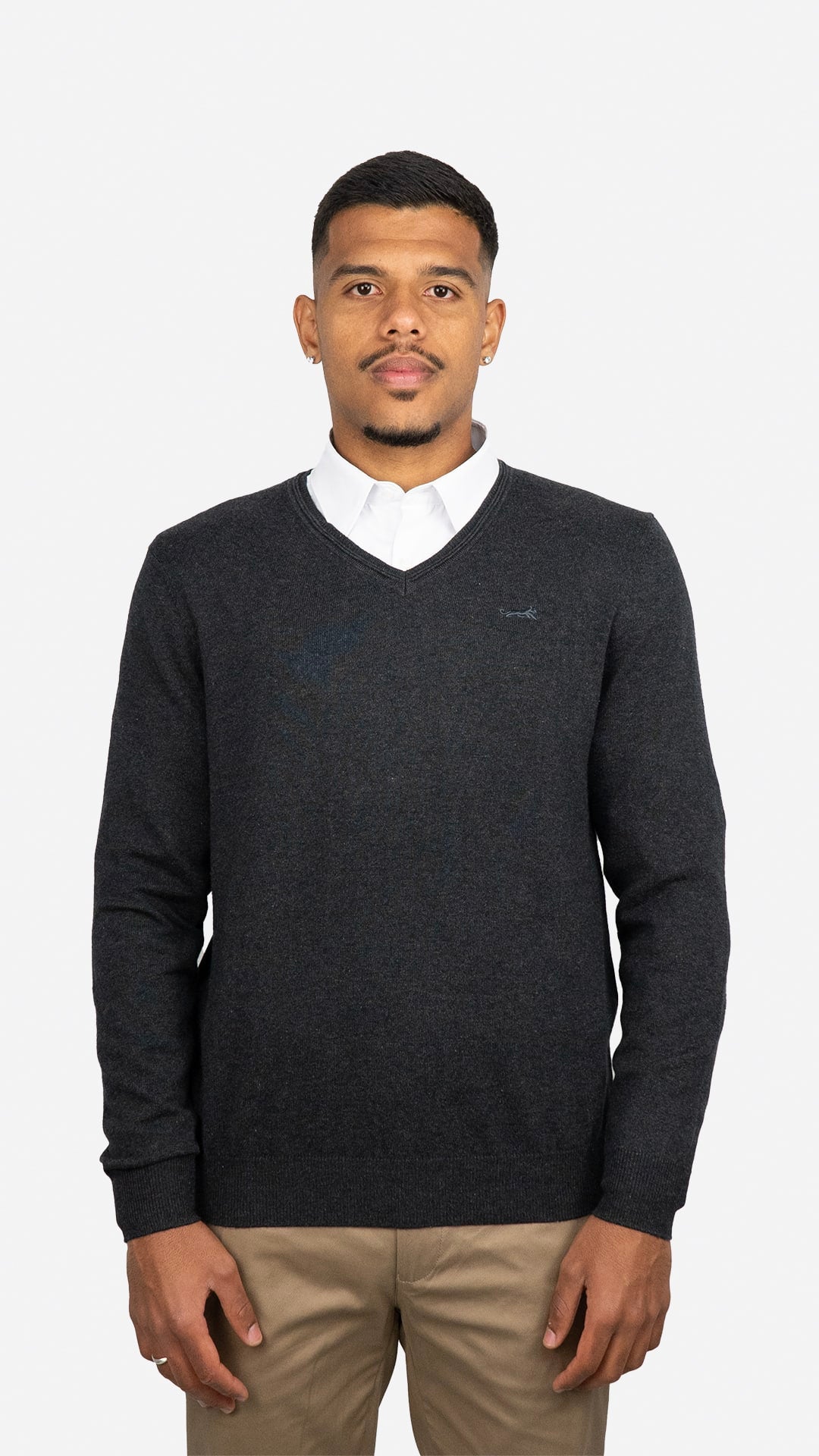 Camisola de Malha Cinzenta