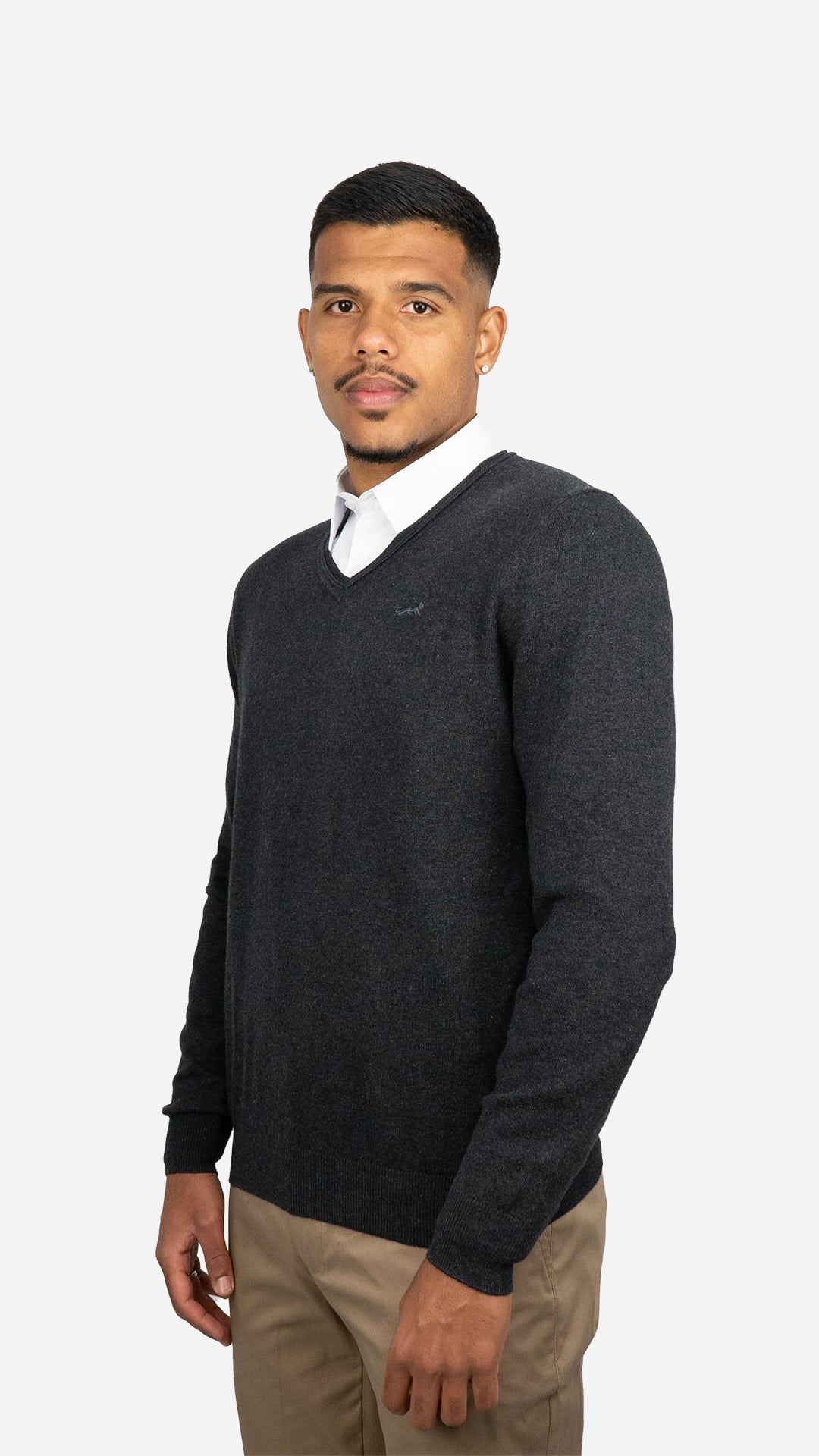 Camisola de Malha Cinzenta