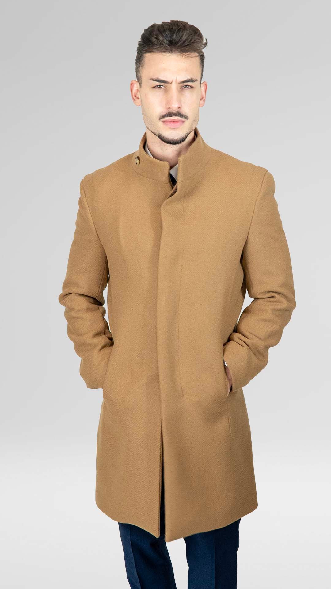 Sobretudo Camel com Botões