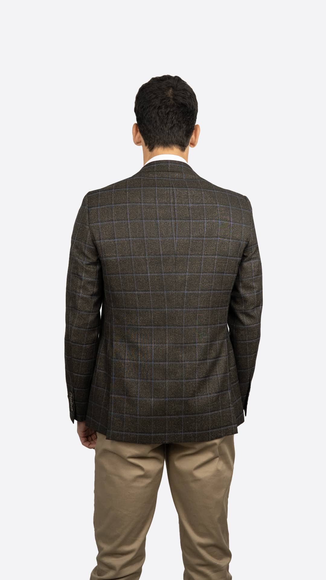 Blazer Xadrez Castanho Escuro