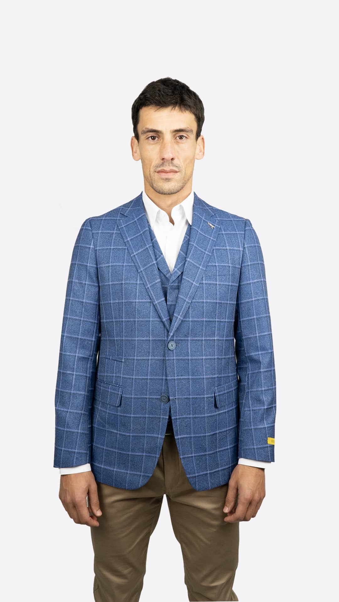 Blazer Xadrez Azul