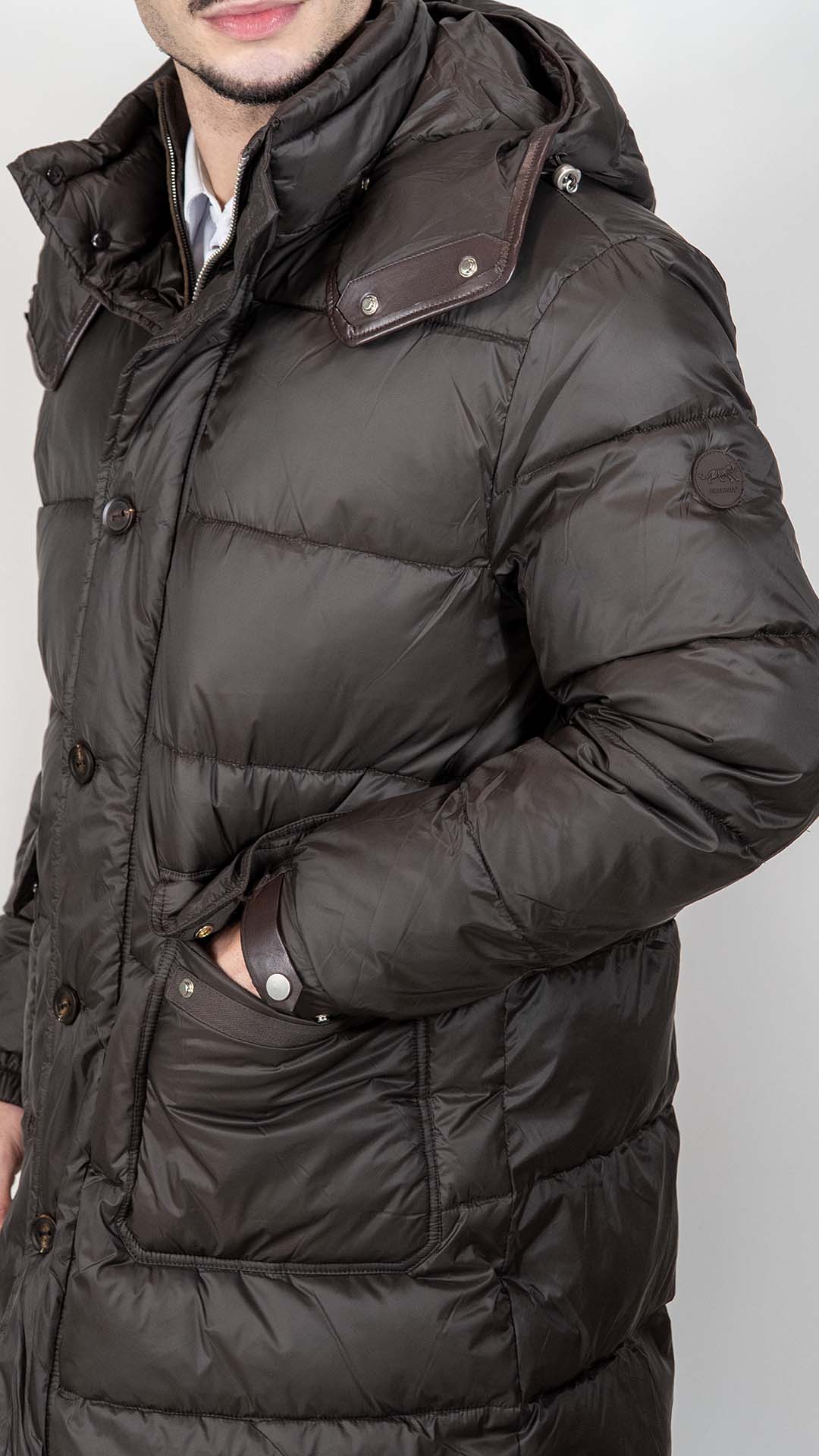 Parka Castanha Acolchoada