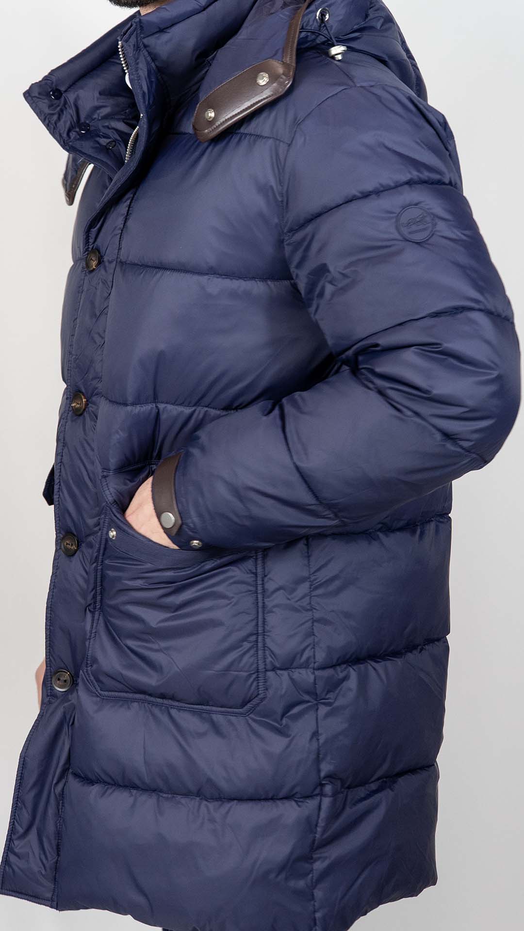 Parka Azul Marinho Acolchoada