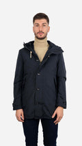 Parka com Colete Azul Marinho