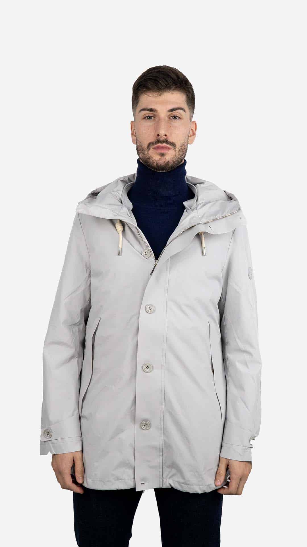Parka com Colete Cinza
