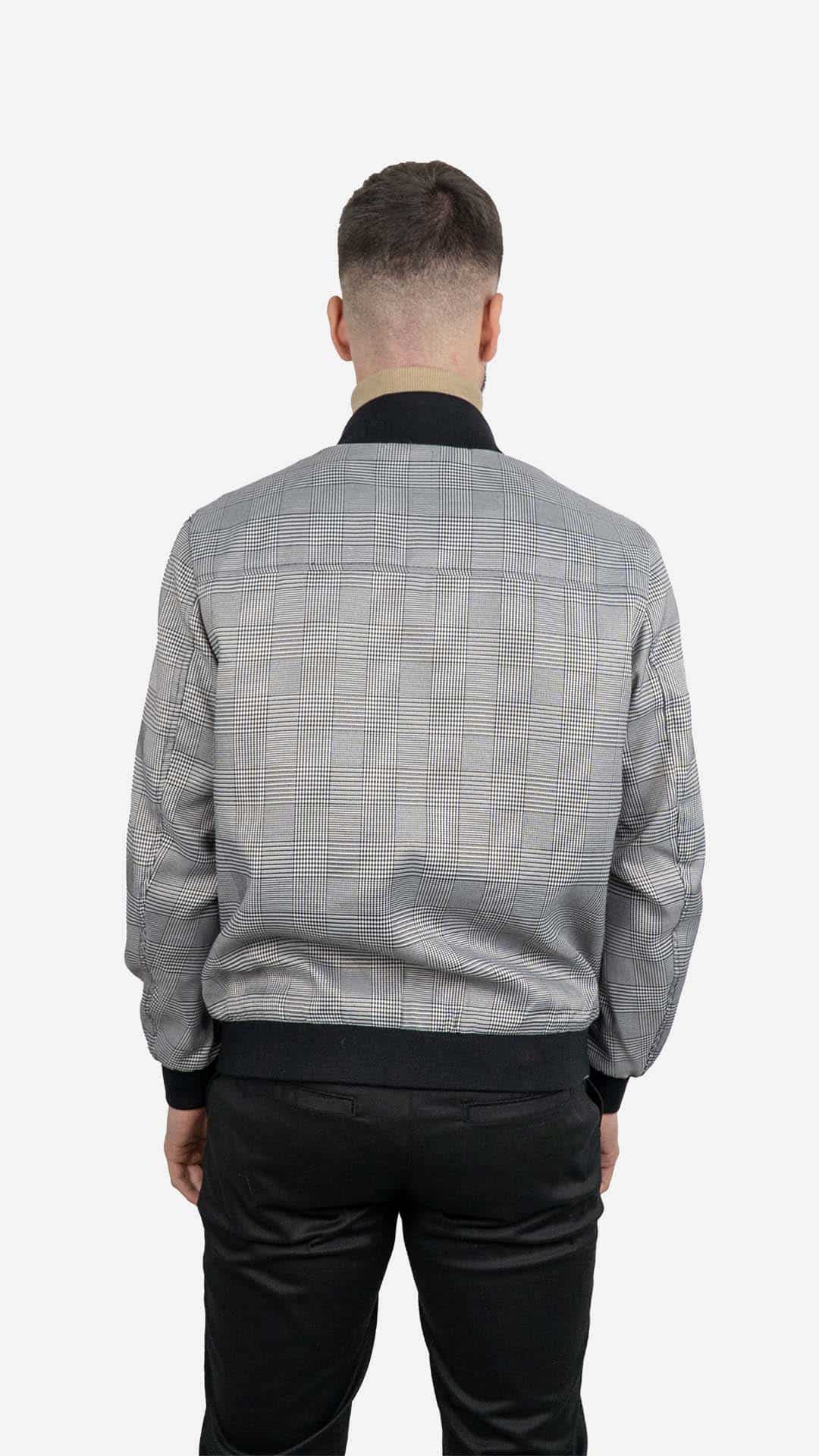 Bomber Cinza e Preto