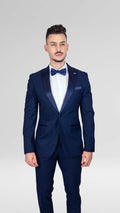 Smoking Slim Fit Azul Marinho