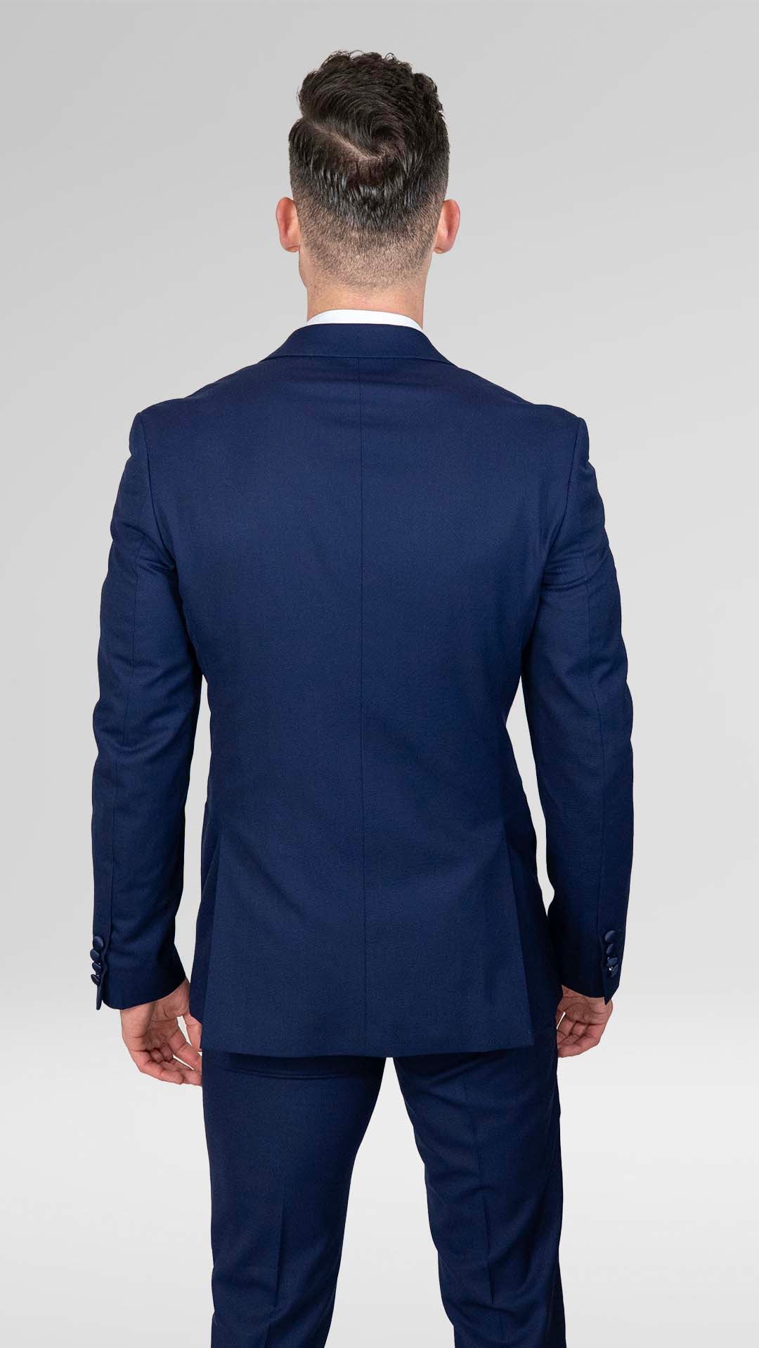 Smoking Slim Fit Azul Marinho