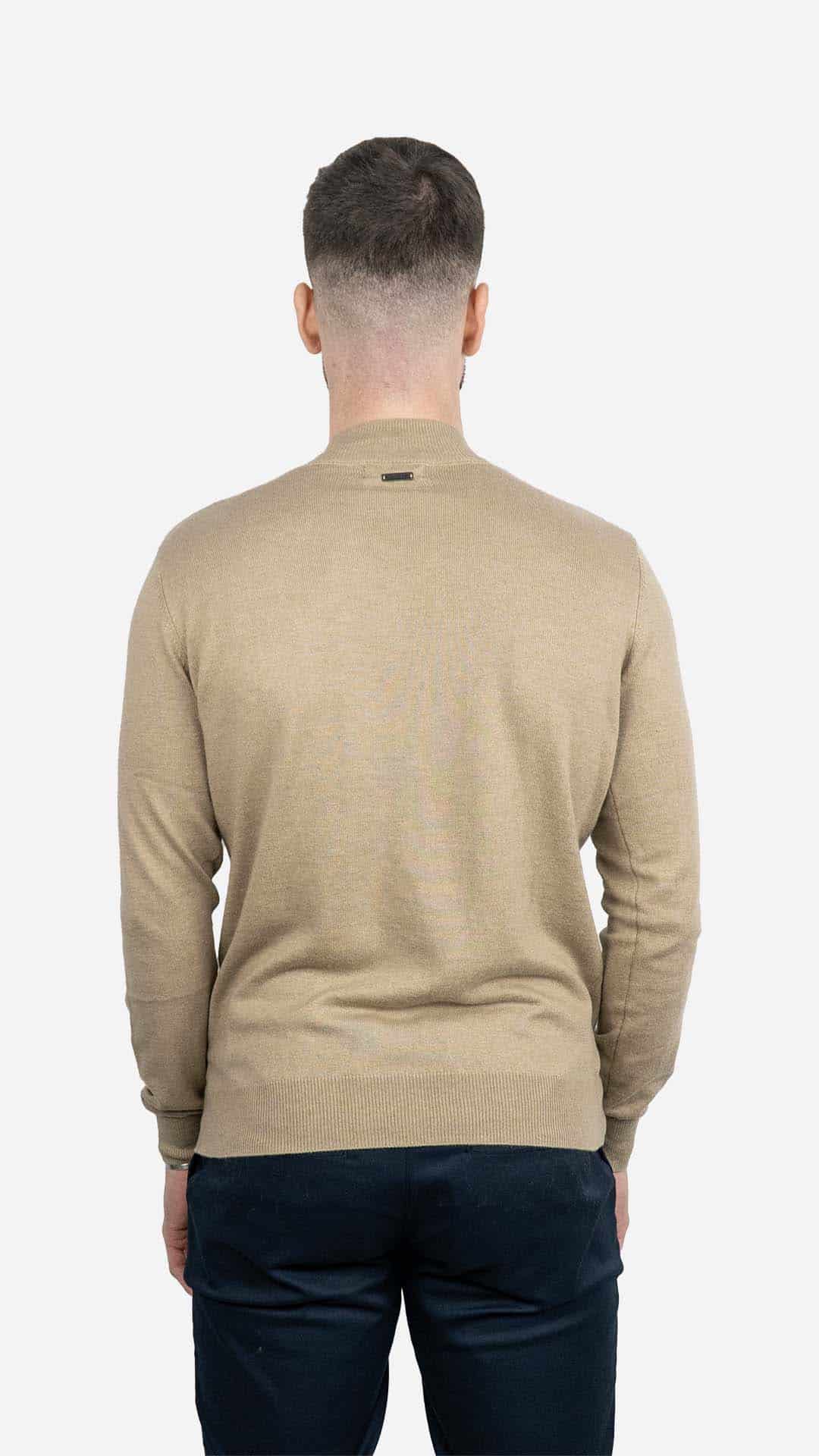 Camisola de Gola Bege