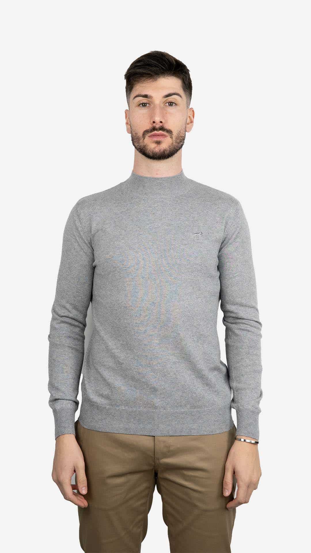 Camisola de Gola Cinzenta