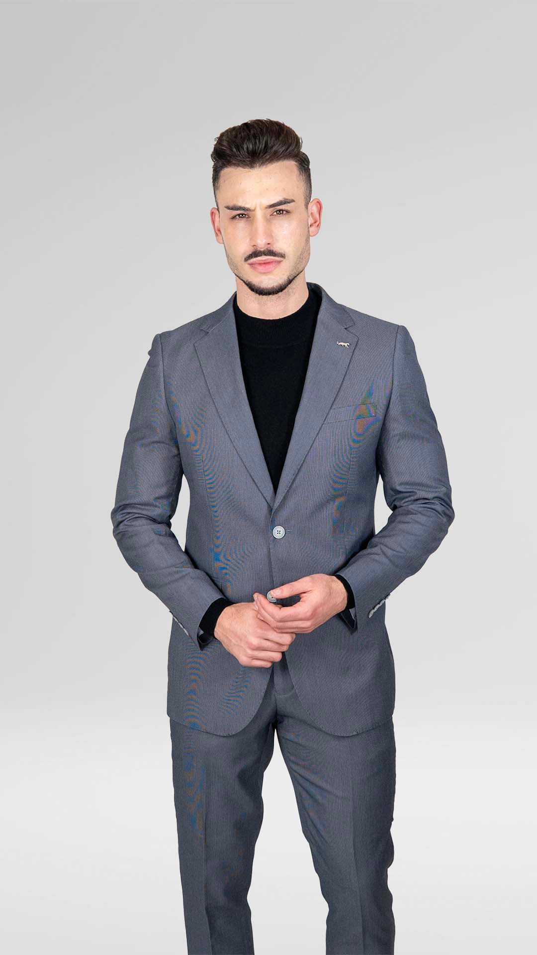 Fato Cinza Comfort