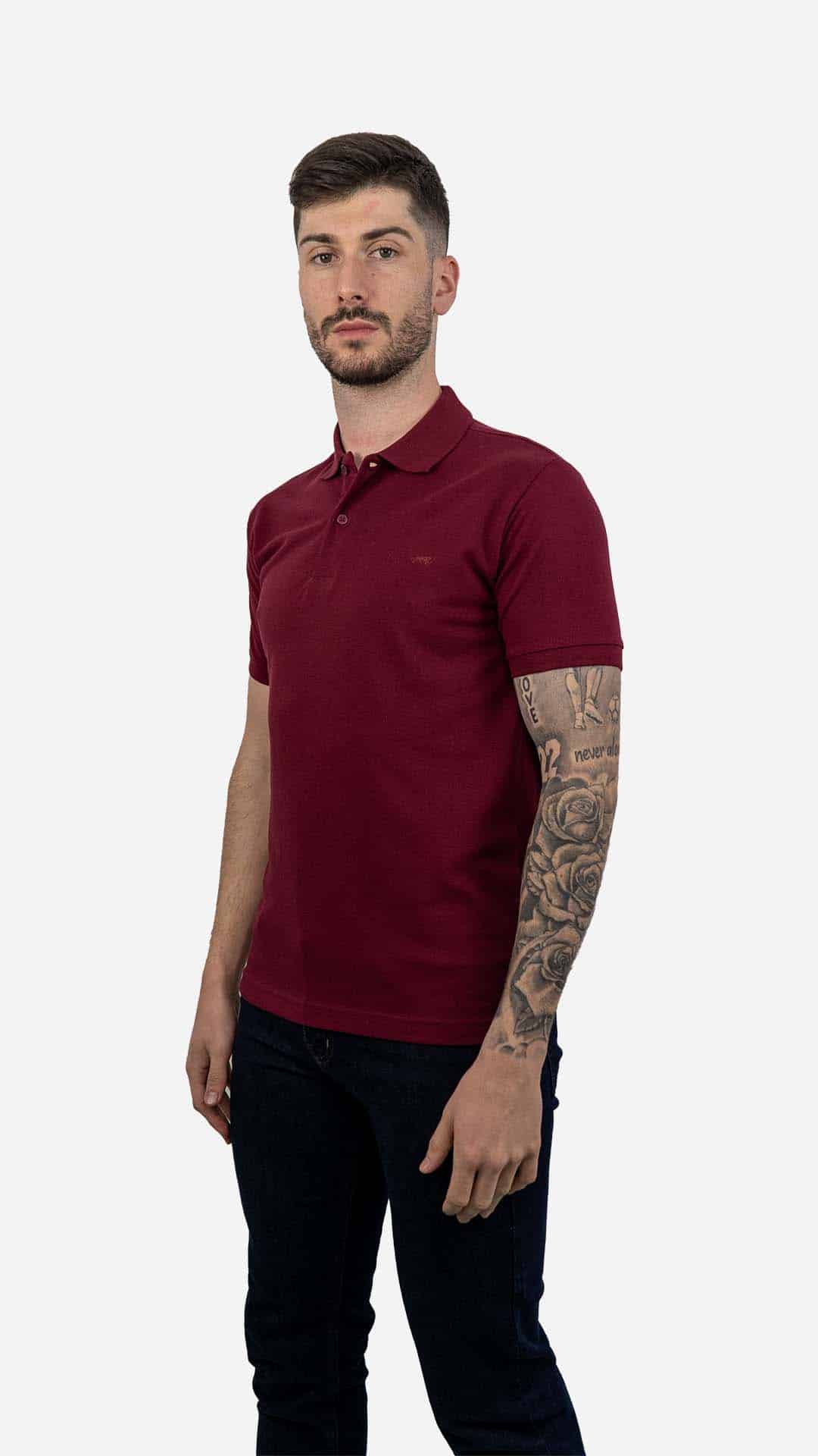 Pólo Básico Burgundy