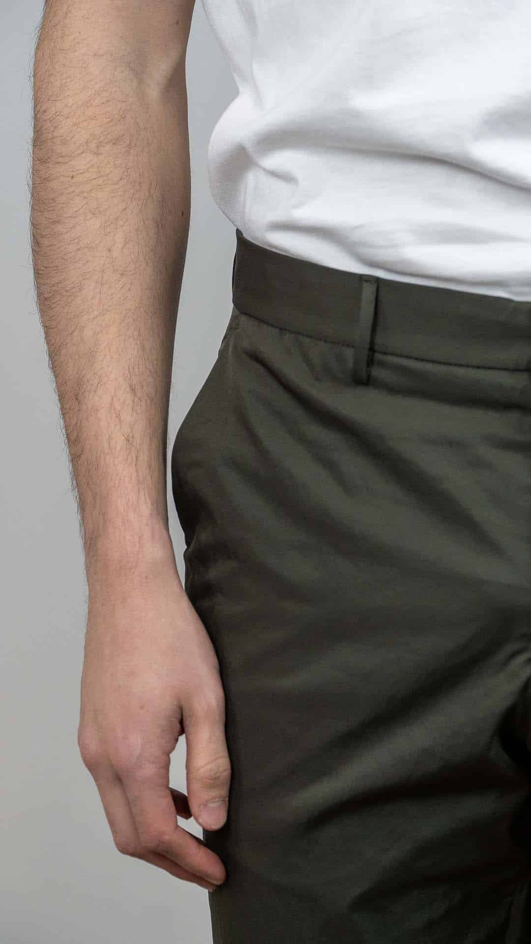 Calça clássica verde