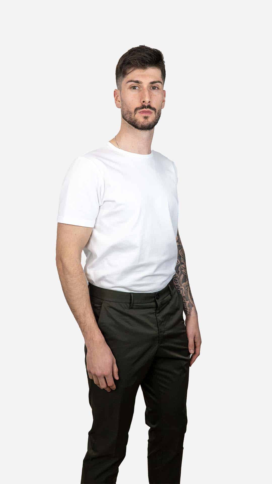 Calça clássica verde