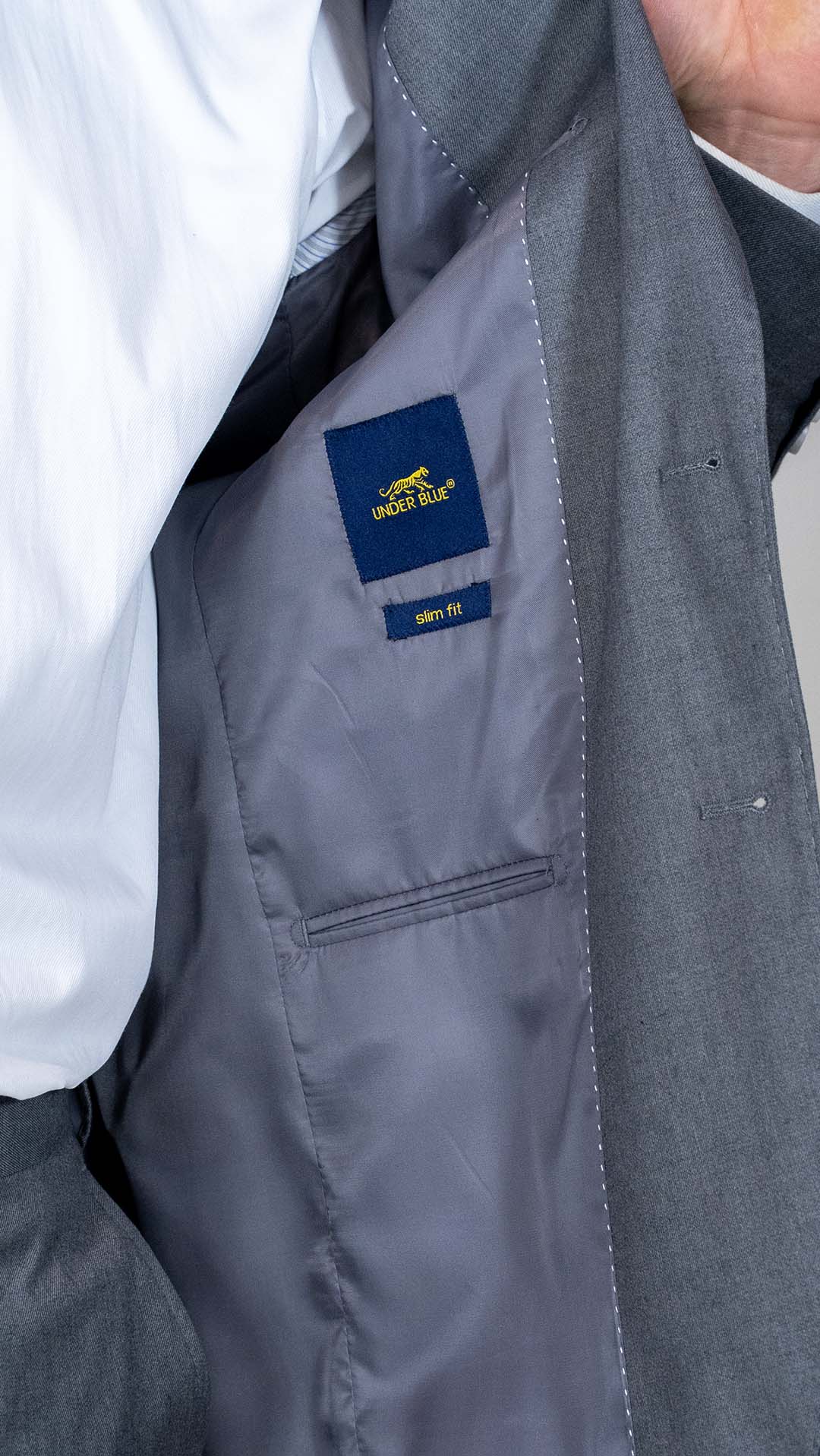 Fato Cinza Slim Fit