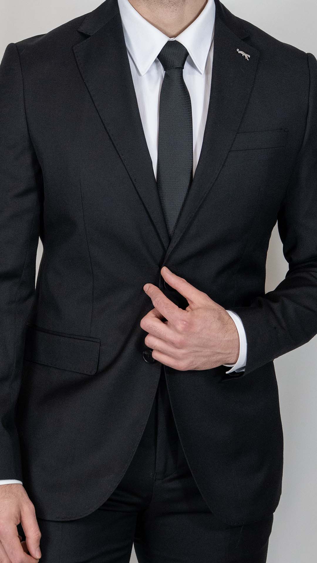 Fato Preto Slim Fit