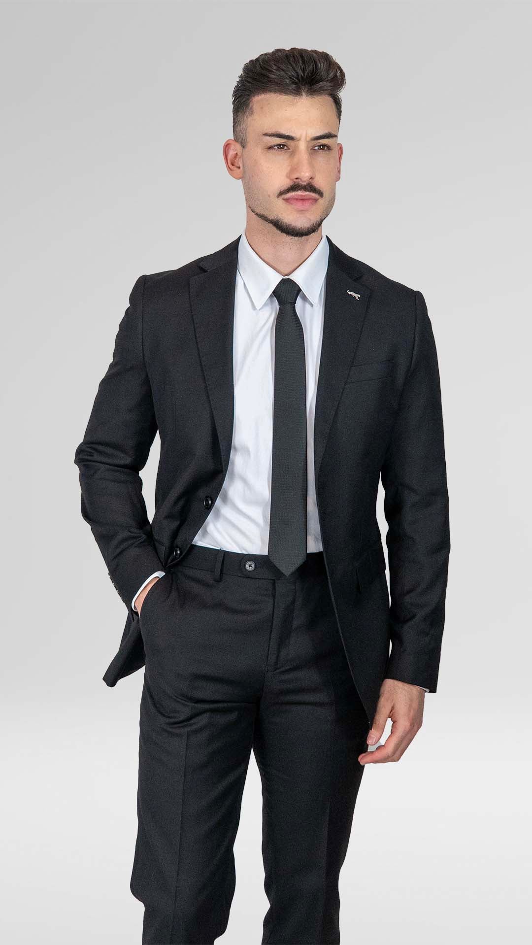 Fato Preto Slim Fit