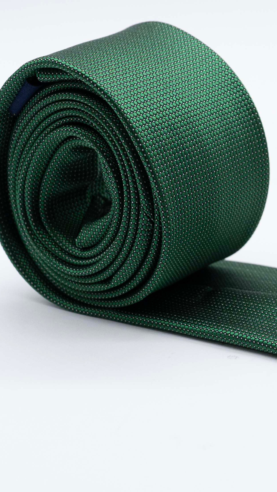 Gravata Skinny Verde Com Pontilhado