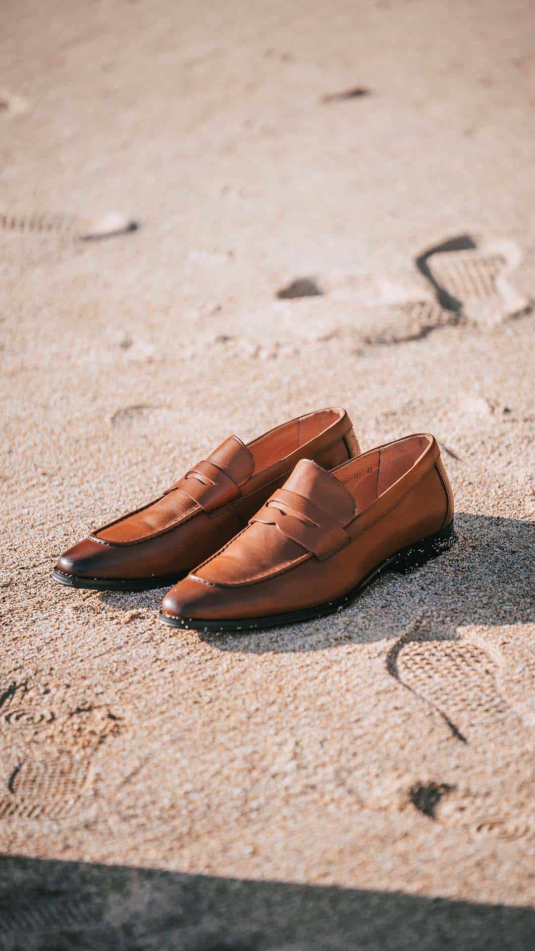 Sapato clássico camel