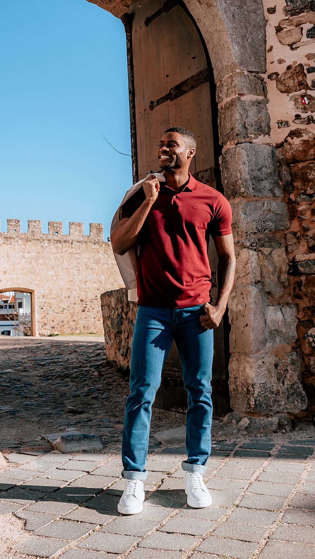 Pólo Básico Burgundy